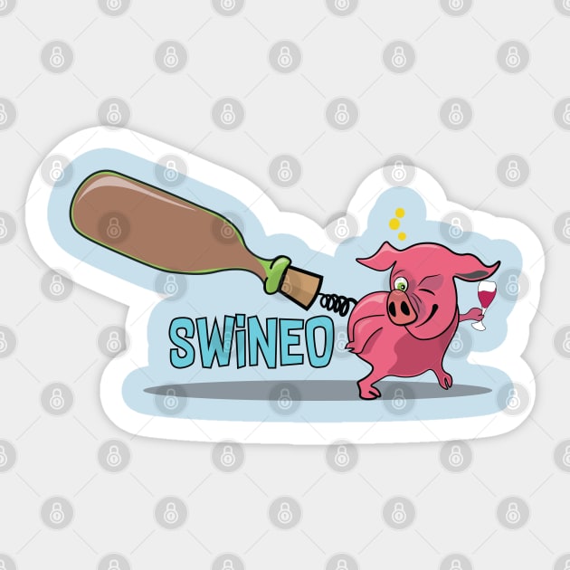 Corkscrew SWiNEO Sticker by ByersArtLab